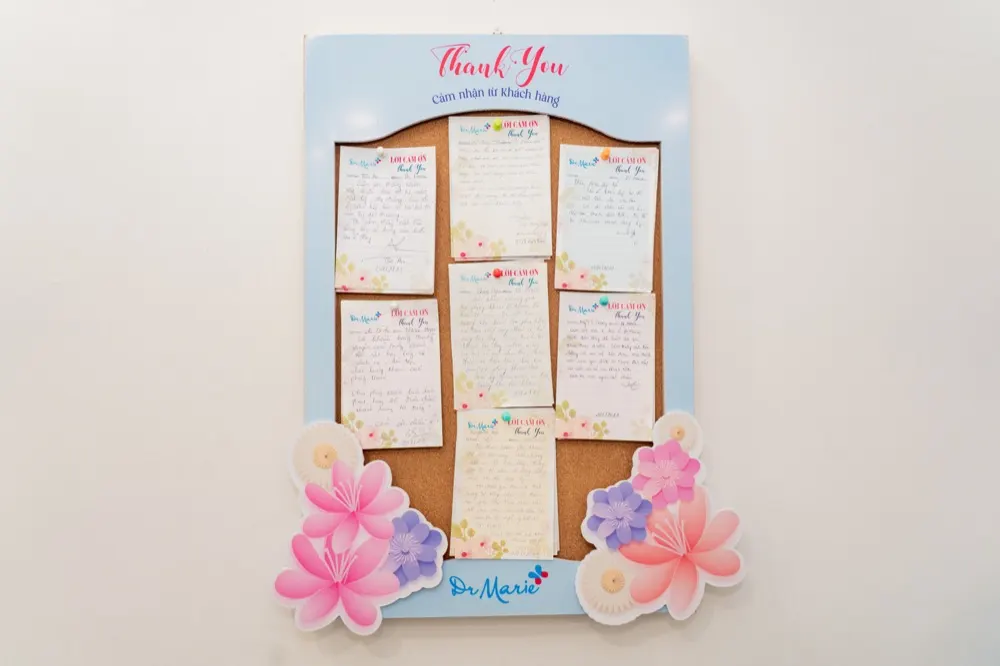 Thư cảm ơn từ khách hàng Dr.Marie